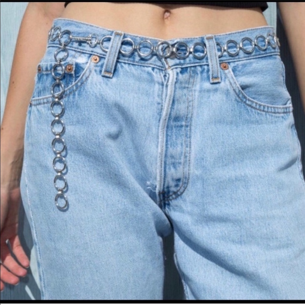 Brandy Melville Silver Chain Link Belt
